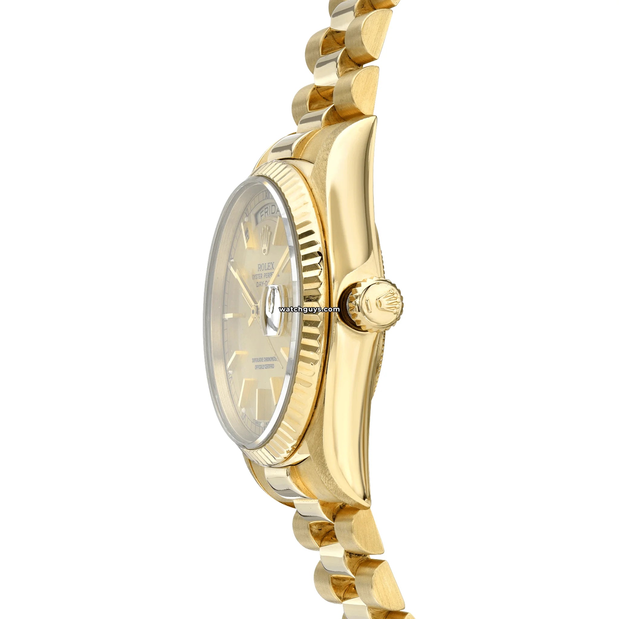 Luxury Rolex Day-Date 18038 Men's Watch - 18K Gold Champagne Dial - Perfect for Business & Formal Events