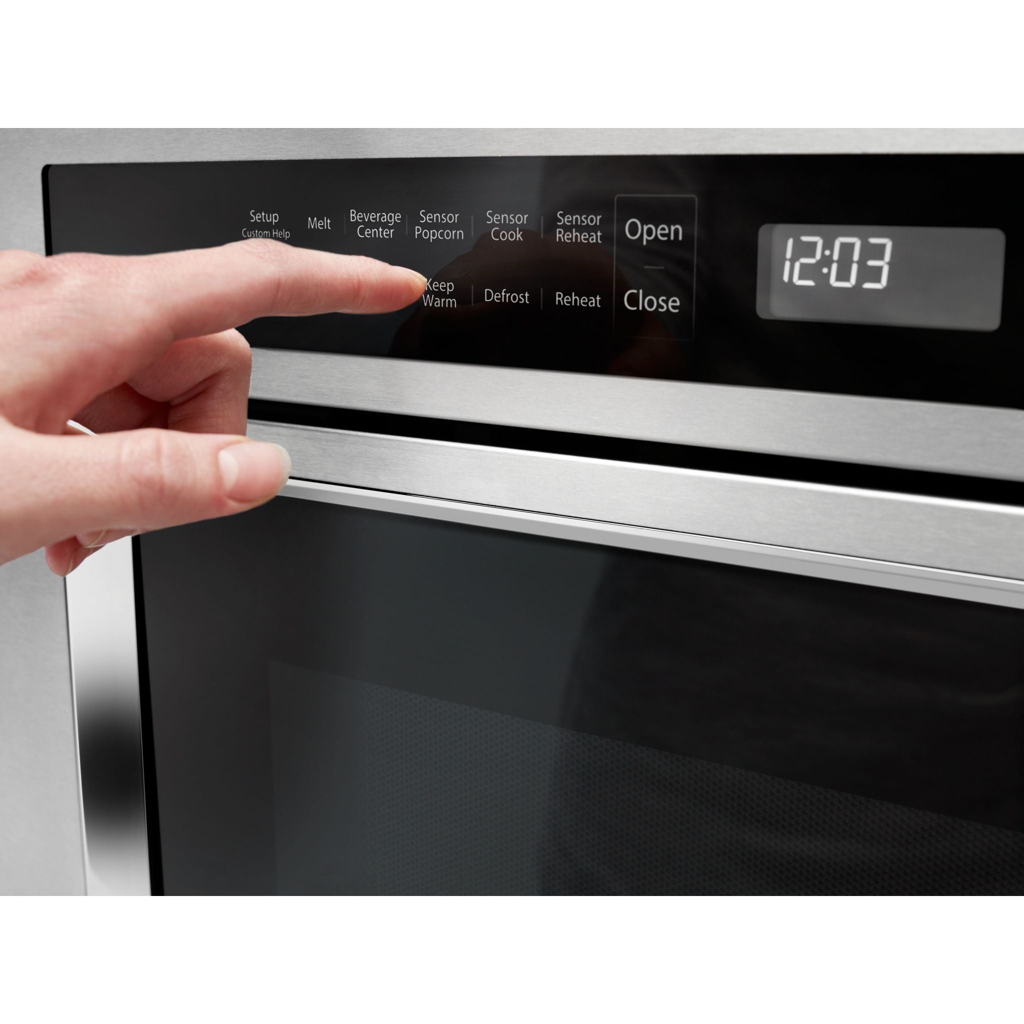 KitchenAid KMBD104GSS 1.0 Cu. Ft. Countertop Microwave Oven in Stainless Steel - Perfect for Small Kitchens, Dorms & Office Break Rooms