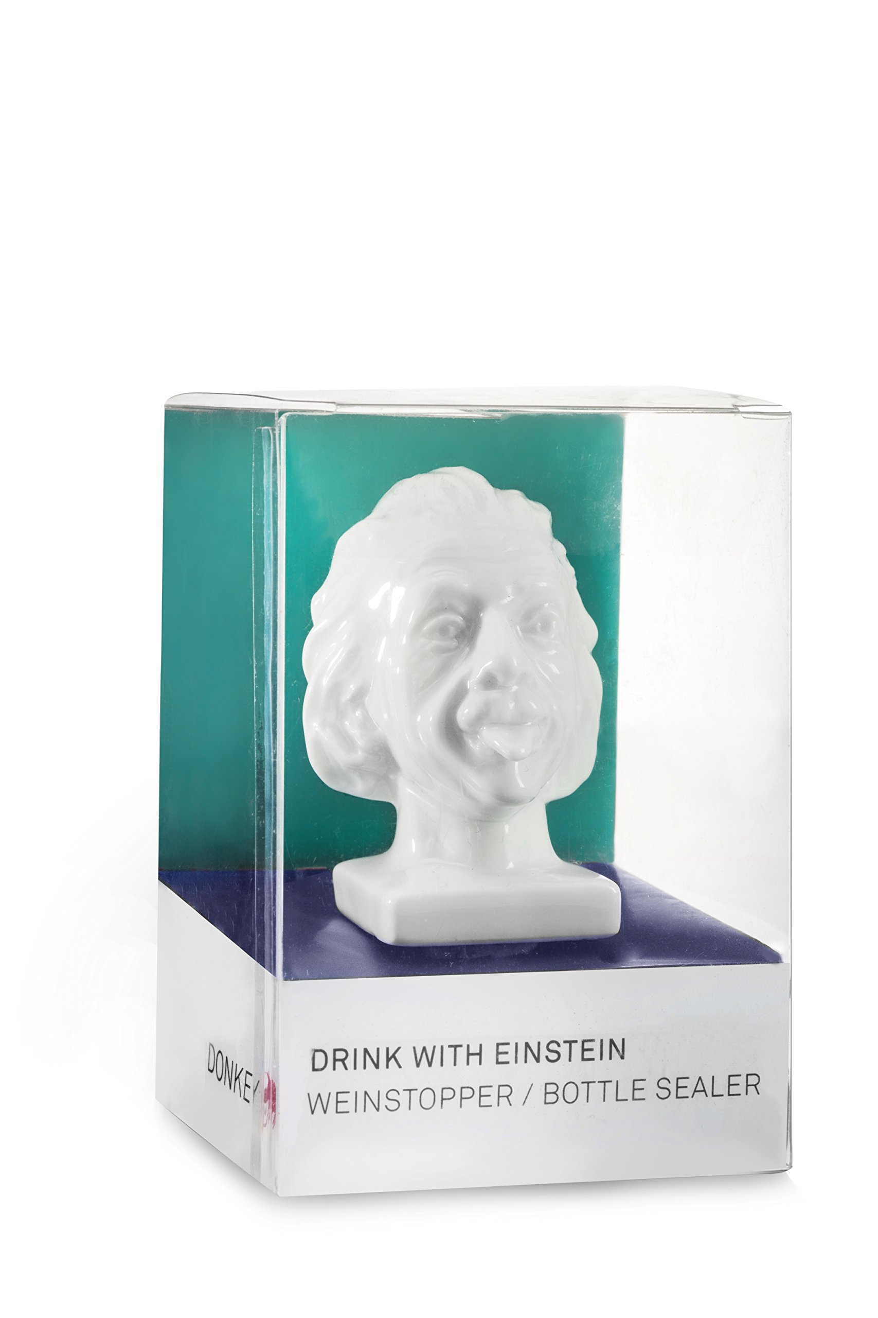 Einstein Wine Stopper - Premium Portrait Cork for Wine Bottles | Perfect for Wine Lovers, Home Bars & Dinner Parties