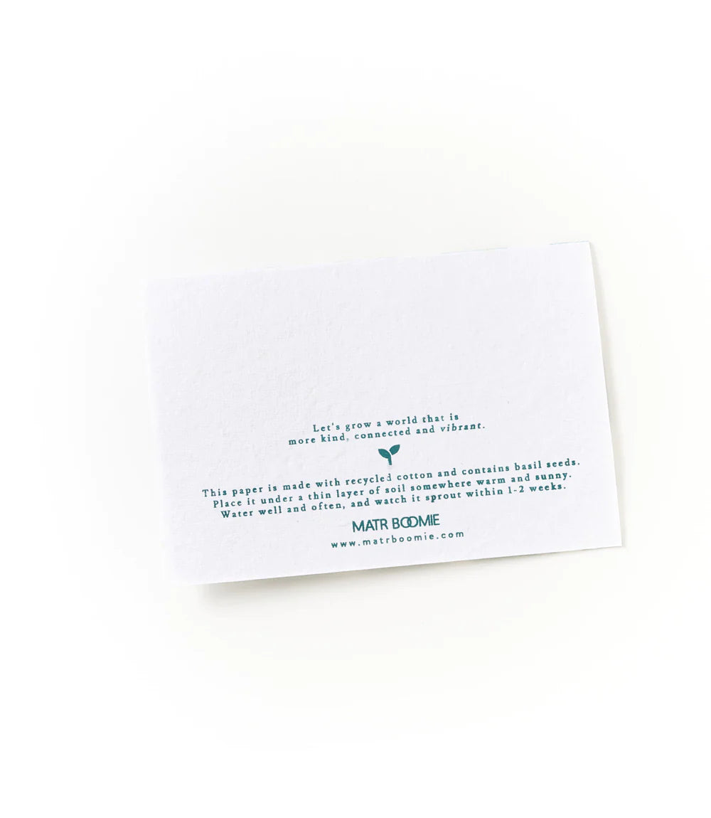 Eco-Friendly Plantable Thank You Notecard Set - Handmade Seed Paper Greeting Cards for Weddings, Birthdays & Appreciation Gifts - Grow Wildflowers with Sustainable Stationery