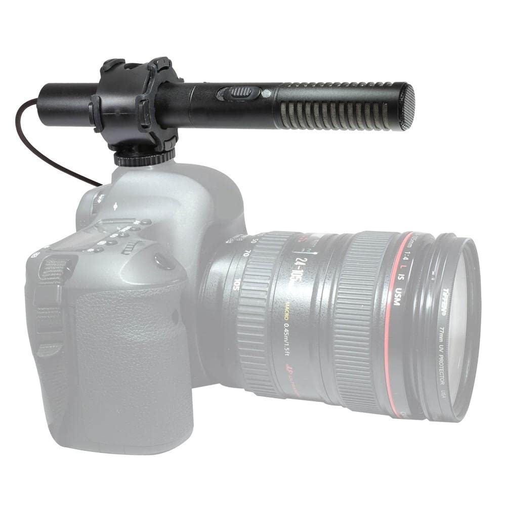 Synergy Digital External Condenser Stereo XY Microphone Kit - Compatible with Leica M10-P Camera & A/V Recorders - Includes 4x 2800mAh NiMH Rechargeable Batteries - Perfect for Vlogging, Interviews & Professional Audio Recording