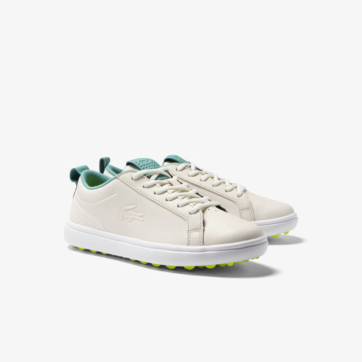 Lacoste G ELITE Women's Lightweight Synthetic Golf Shoes - Beige | Comfortable & Breathable for Walking & Golfing on the Course