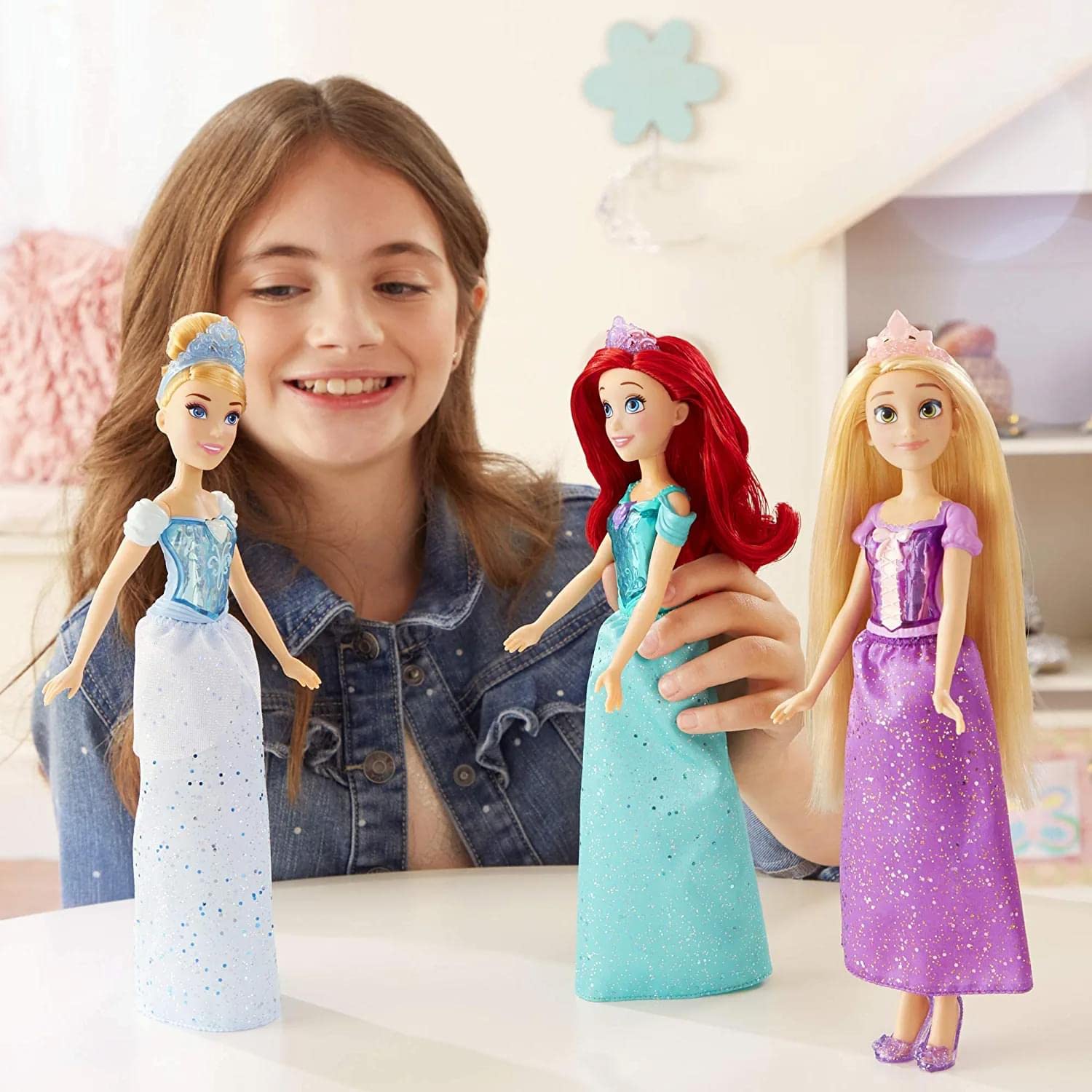 Disney Princess Royal Collection - 12 Royal Shimmer Fashion Dolls Set with Dresses & Accessories, Girls Toys Ages 3+ | Perfect for Birthday Gifts, Playtime & Collecting (Amazon Exclusive)