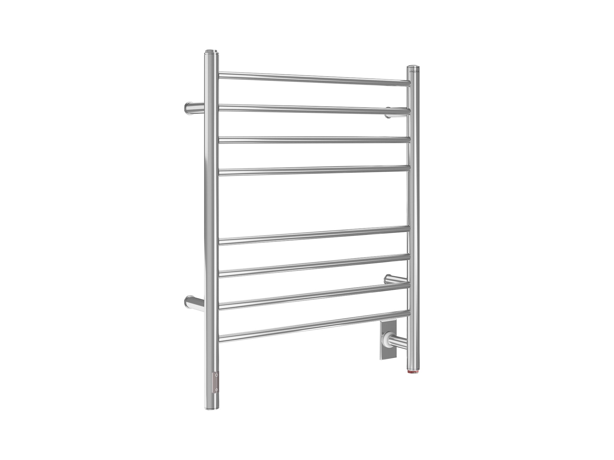 Prestige OBT 8 Bar Stainless Steel Wall Mounted Towel Warmer with Built-in Timer - Perfect for Bathroom, Spa, and Luxury Home Heating