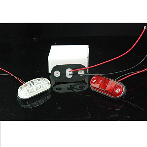 Amber Surface Mount LED Clearance Marker Lights 12V for Trucks, Campers, Trailers & RVs - Easy Installation with Screws - Perfect for Night Driving & Road Safety