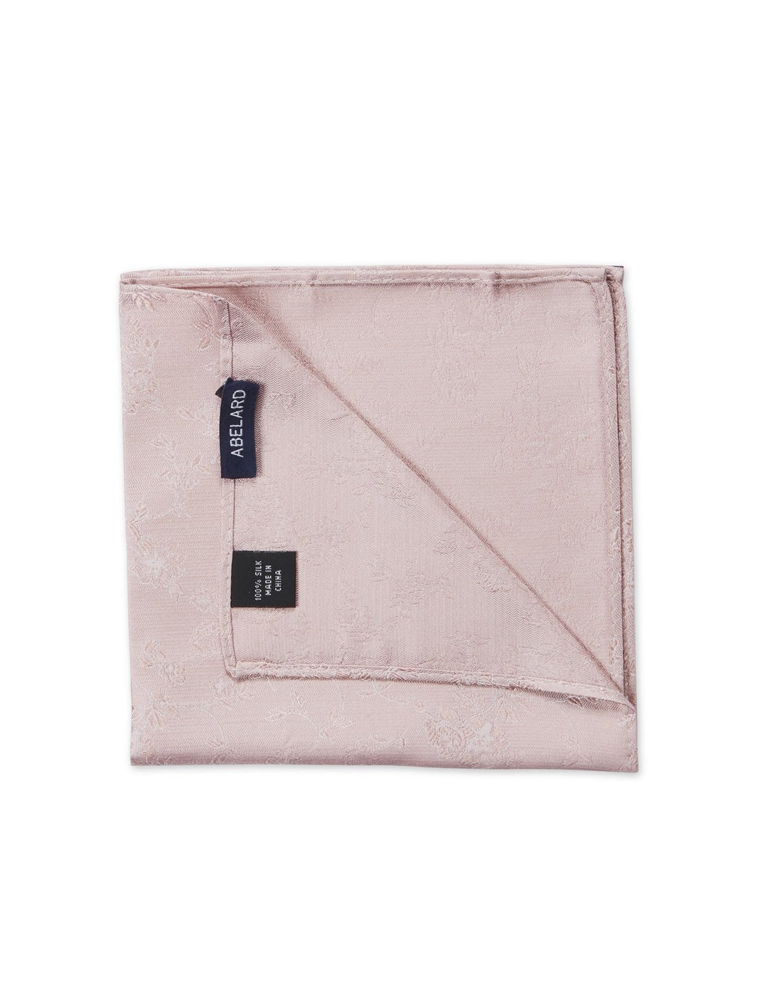 ABELARD Men's Silk Paisley Pocket Square in Pink - Elegant Accessory for Weddings, Business & Formal Events