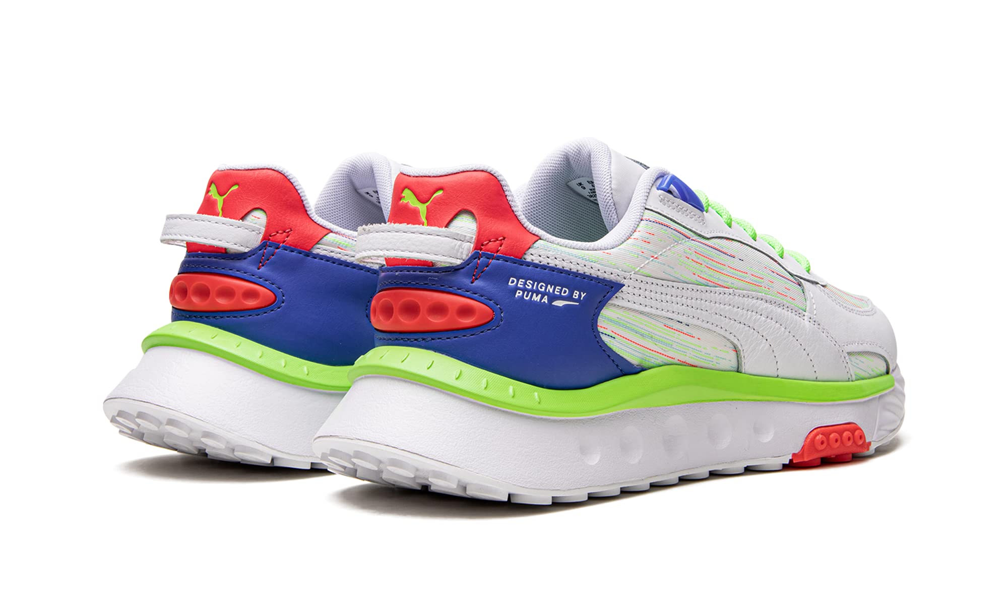 PUMA Men's Wild Rider Spectra Lace-Up Sneakers - White Casual Shoes for Running, Walking & Streetwear Fashion