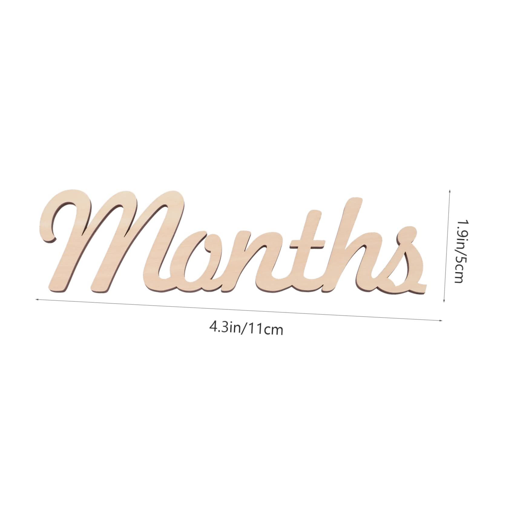 TOYANDONA 5 Sets Wooden Baby Milestone Numbers - Newborn Photo Props, Birth Announcement Sign & Monthly Growth Tracker for Baby Shower, First Birthday, and Family Bonding Moments