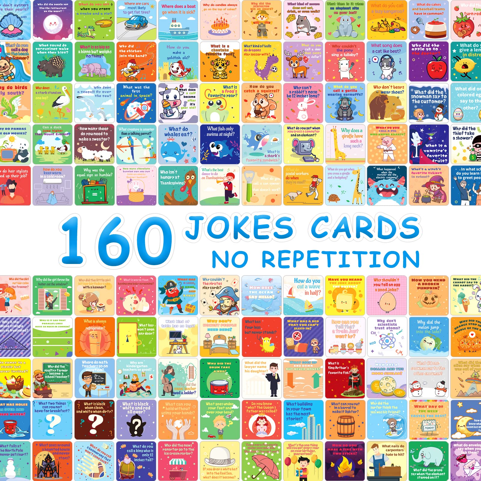 160 Fun Lunch Box Jokes for Kids - Inspirational Encouragement Cards with 80 Reward Stickers - Perfect for Teachers, Parents & Students (Great for School Lunch Notes, Classroom Rewards & Daily Motivation)