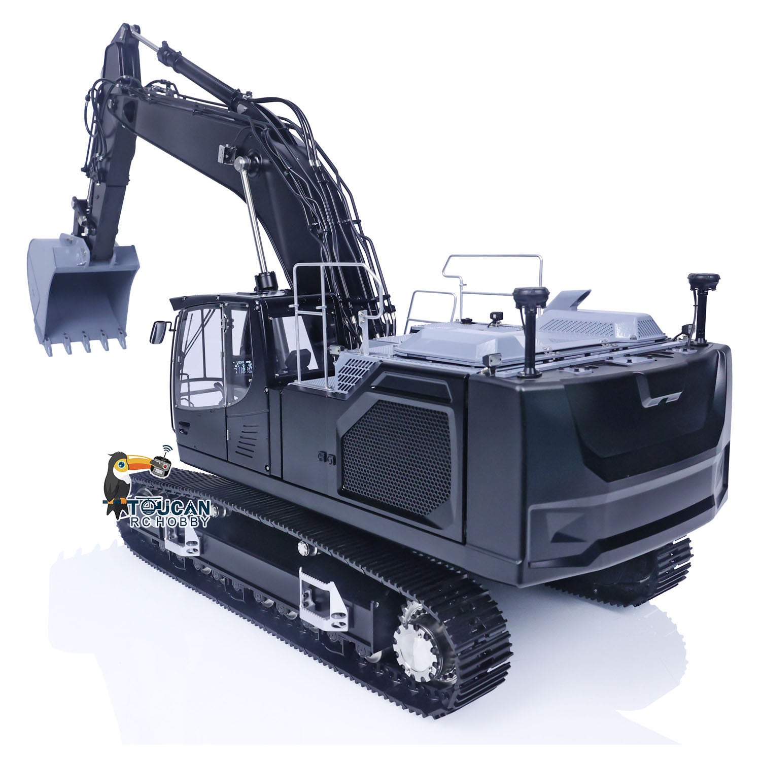 1/14 Scale Metal LESU LR945 RC Hydraulic Excavator - Remote Controlled Digger Toy with PL18EV Lite ESC & Servo for Construction Simulation and Outdoor Play