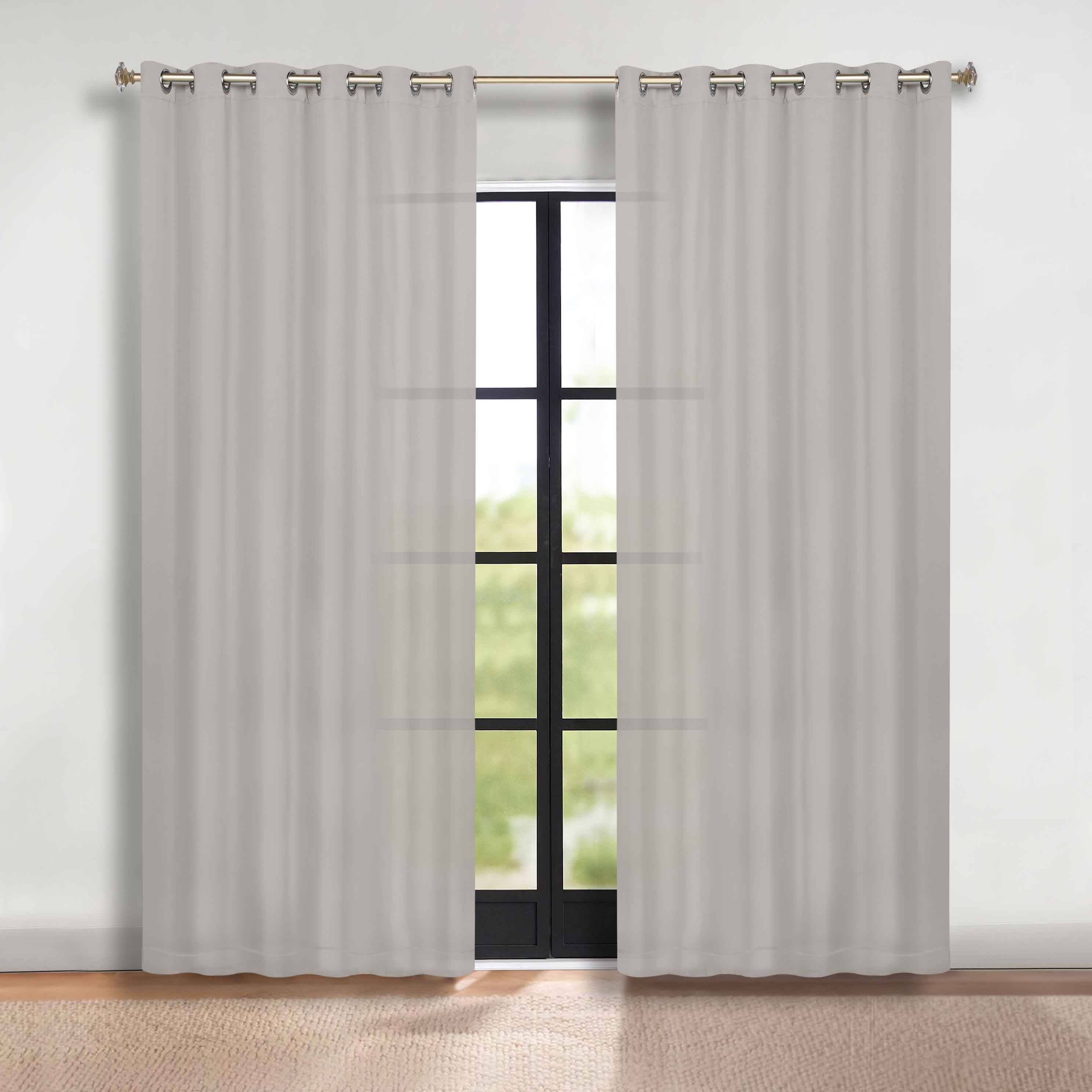 Machine Washable Blackout Curtains Set of 2 - Solid Color Room Darkening Window Treatments for Bedroom & Nursery - Blocks Light & Noise for Better Sleep