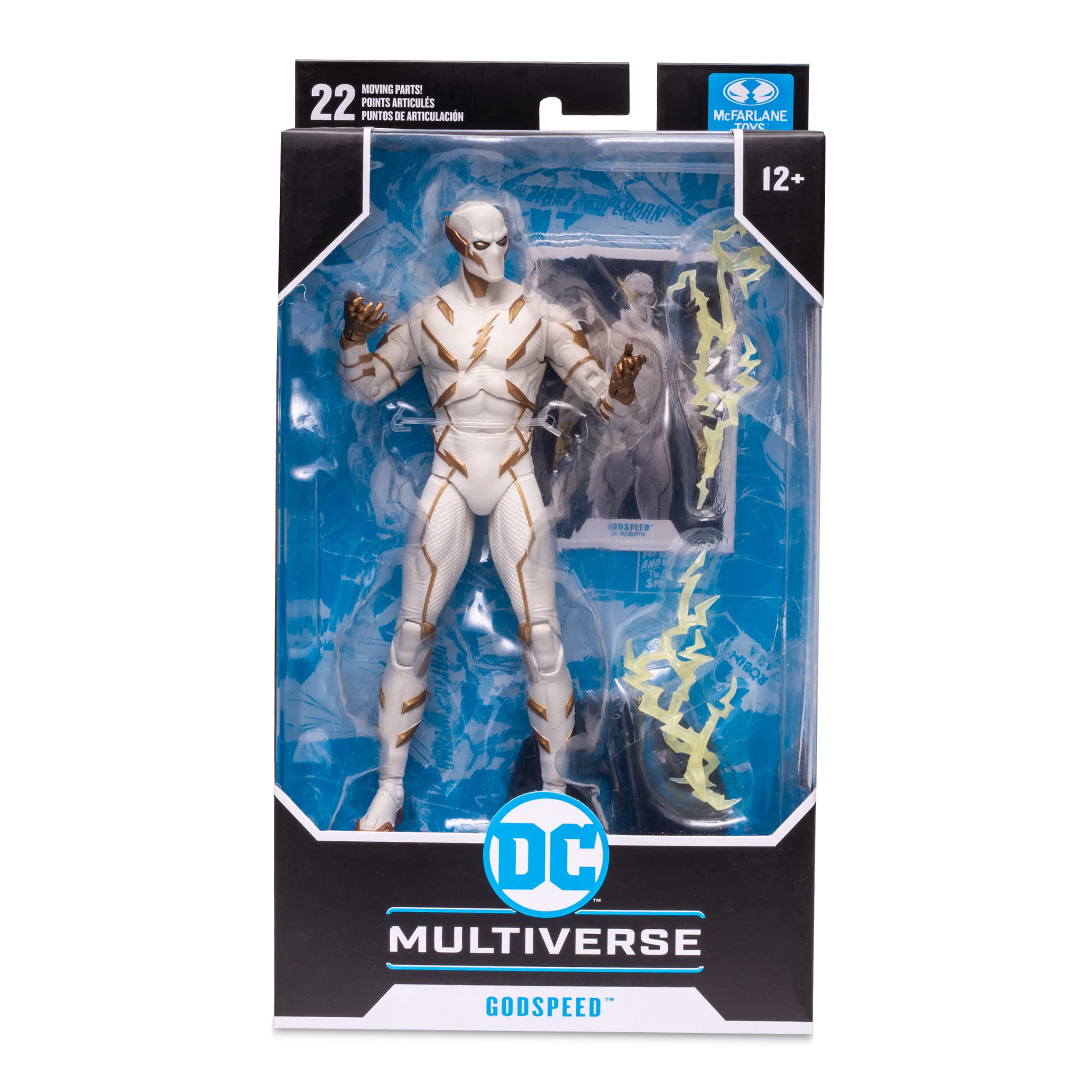 McFarlane Toys DC Multiverse Godspeed 7-Inch Action Figure with Collectible Accessories | DC Comics Superhero Figure for Display & Play | Perfect for Collectors & DC Fans