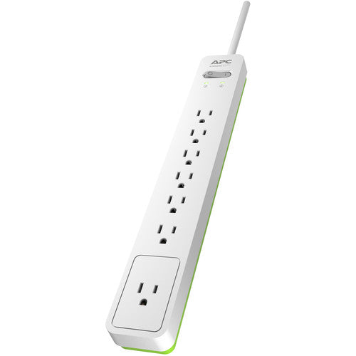 APC Essential SurgeArrest 7-Outlet Surge Protector Power Strip - 6ft Cord, 120V, White - Perfect for Home Office, Gaming Setup & Electronics Protection
