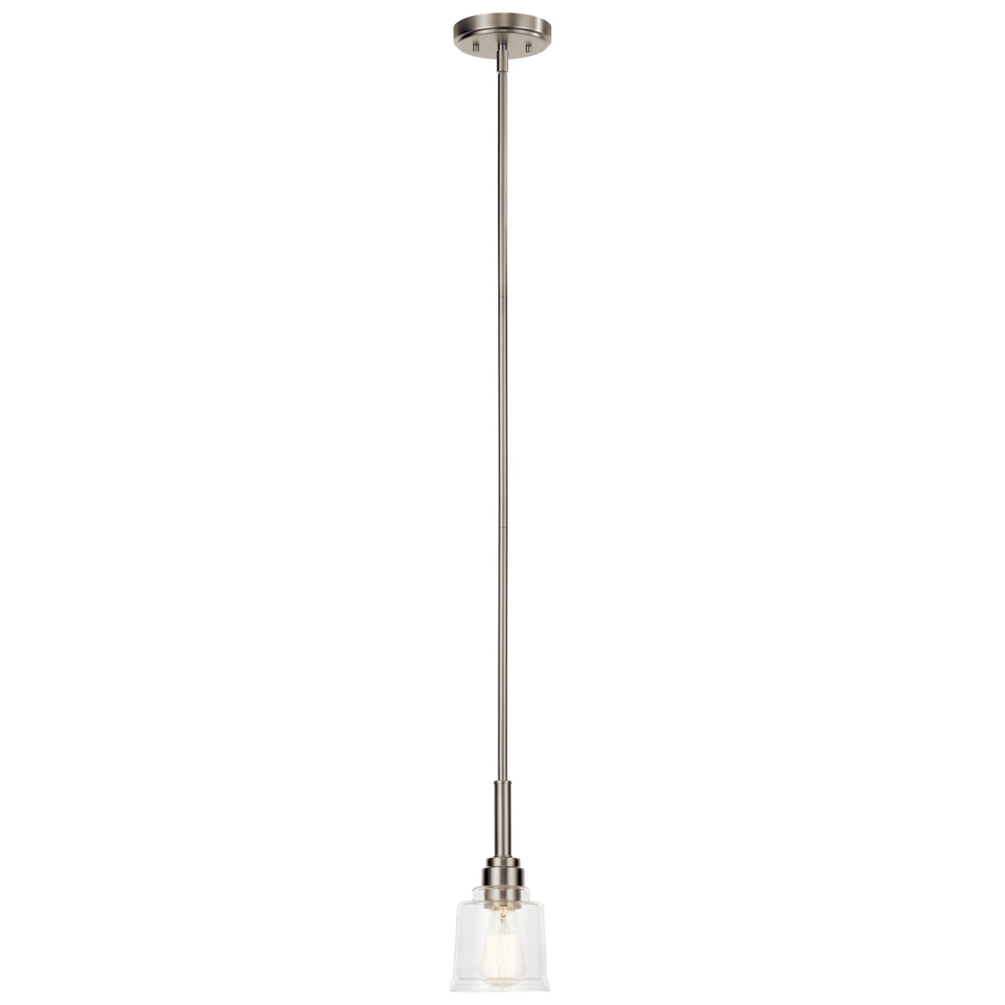 Aivian 5 Inch Modern Pendant Light with Nickel Finish - Perfect for Kitchen Island, Dining Room, and Bedroom Lighting