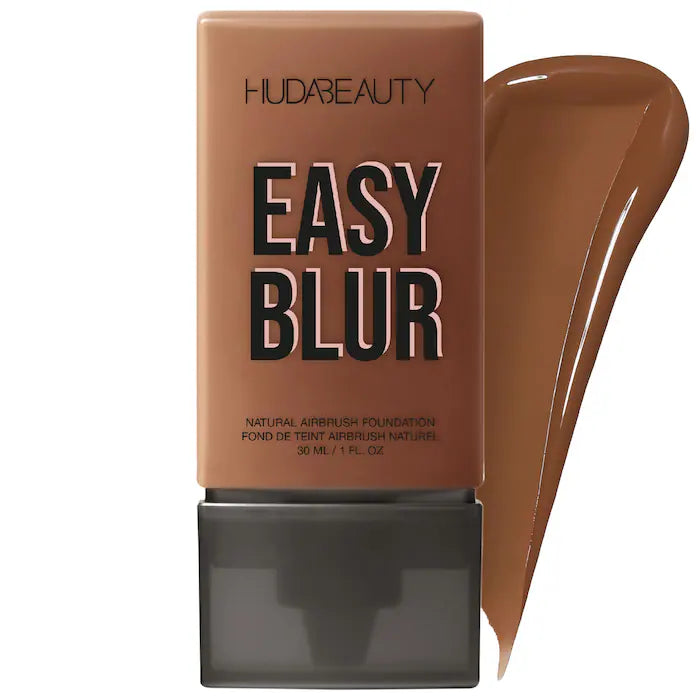 HUDA BEAUTY Easy Blur™ Natural Airbrush Foundation with Niacinamide - Lightweight, Buildable Coverage for Flawless Skin | Perfect for Everyday Wear & Special Occasions
