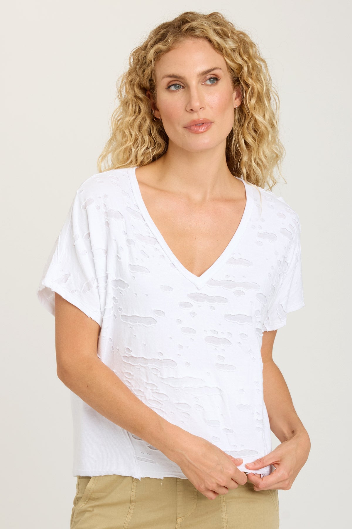 Langston Top White - Premium Quality Women's T-Shirt for Casual Wear, Work & Everyday Outfits | Soft & Comfortable Cotton Blend Tee