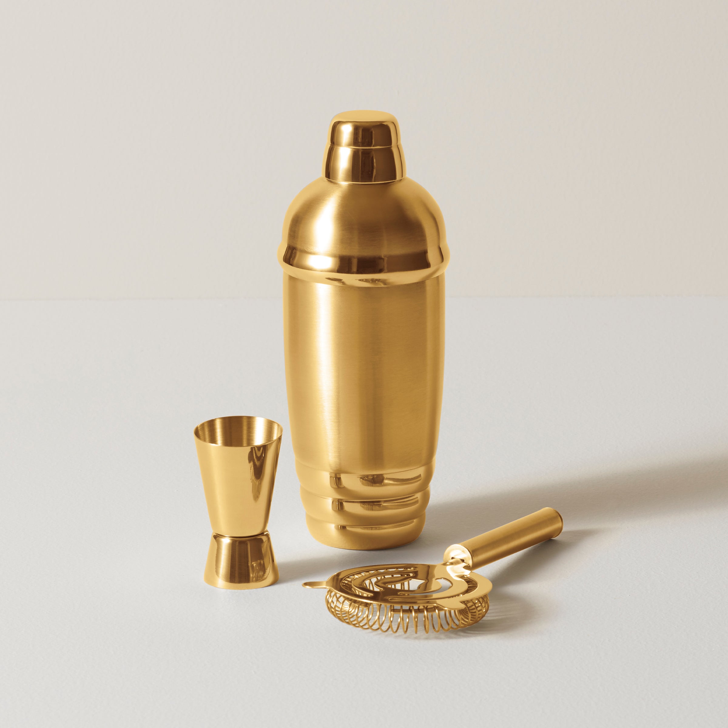 Premium Tuscany Gold Cocktail Shaker Set - 24oz Stainless Steel Bar Mixing Tool for Martini, Margarita & Mojito - Perfect for Home Bars, Parties & Professional Bartenders