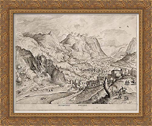 Pieter Bruegel the Elder Gold Ornate Wood Framed Canvas Art - 24x20 Inches Vintage Bird Catcher Painting - Perfect for Living Room, Bedroom & Office Wall Decor