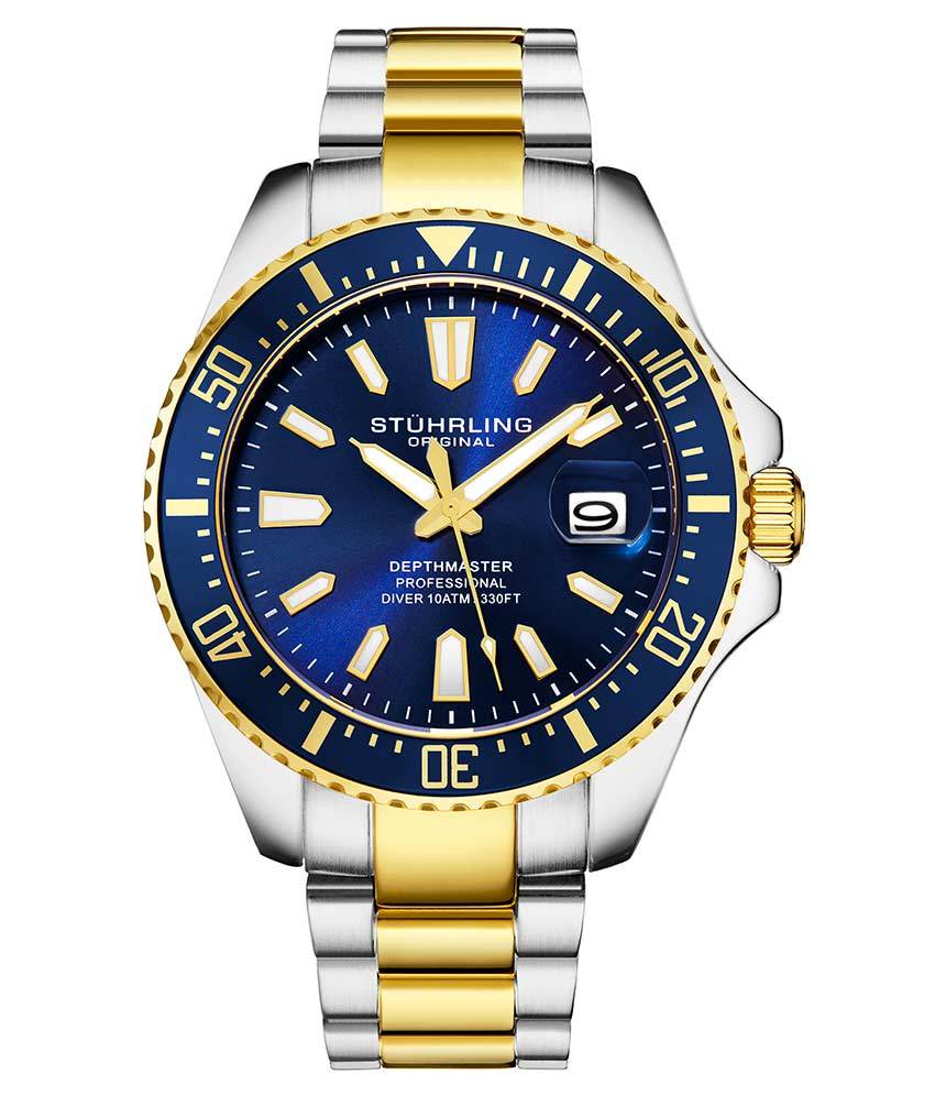 Depthmaster 3950A 42mm Quartz Diver Watch - Waterproof Luxury Dive Watch for Men - Perfect for Scuba Diving, Swimming & Outdoor Adventures