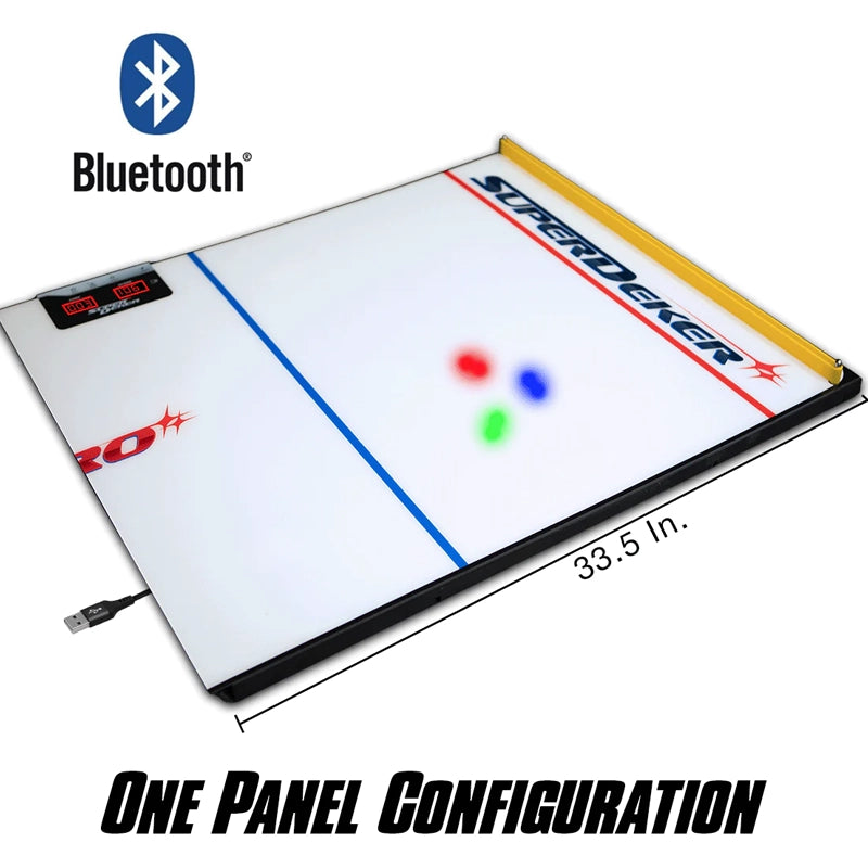 SuperDeker Pro 2 Panel Hockey Training System - Improve Stickhandling & Shooting Skills for Ice & Street Hockey Players - Perfect for Home, Backyard & Rink Practice