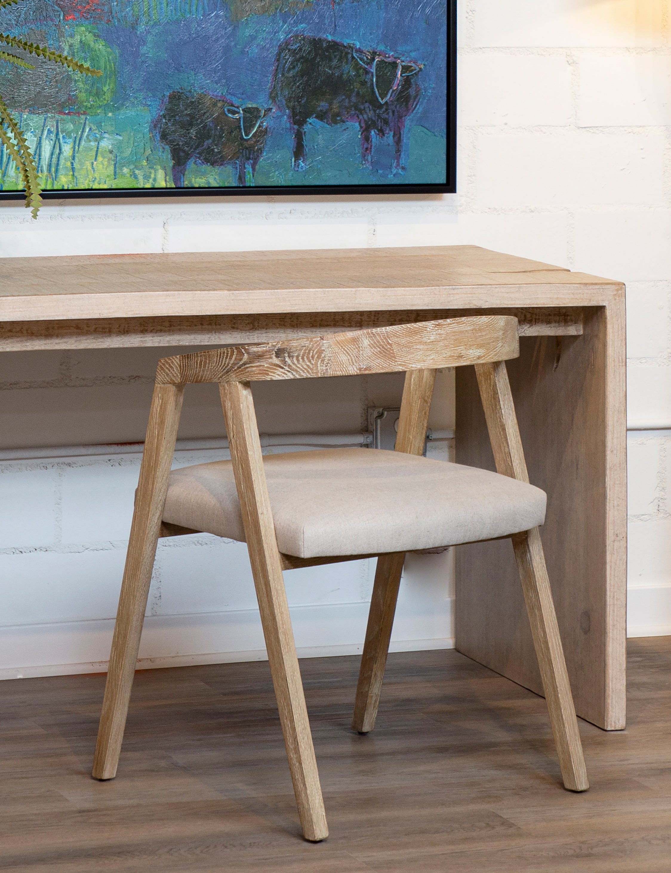 Cassidy Dining Chair - Modern Wooden Dining Room Chair with Padded Seat - Perfect for Kitchen, Dining Room, and Home Office Use