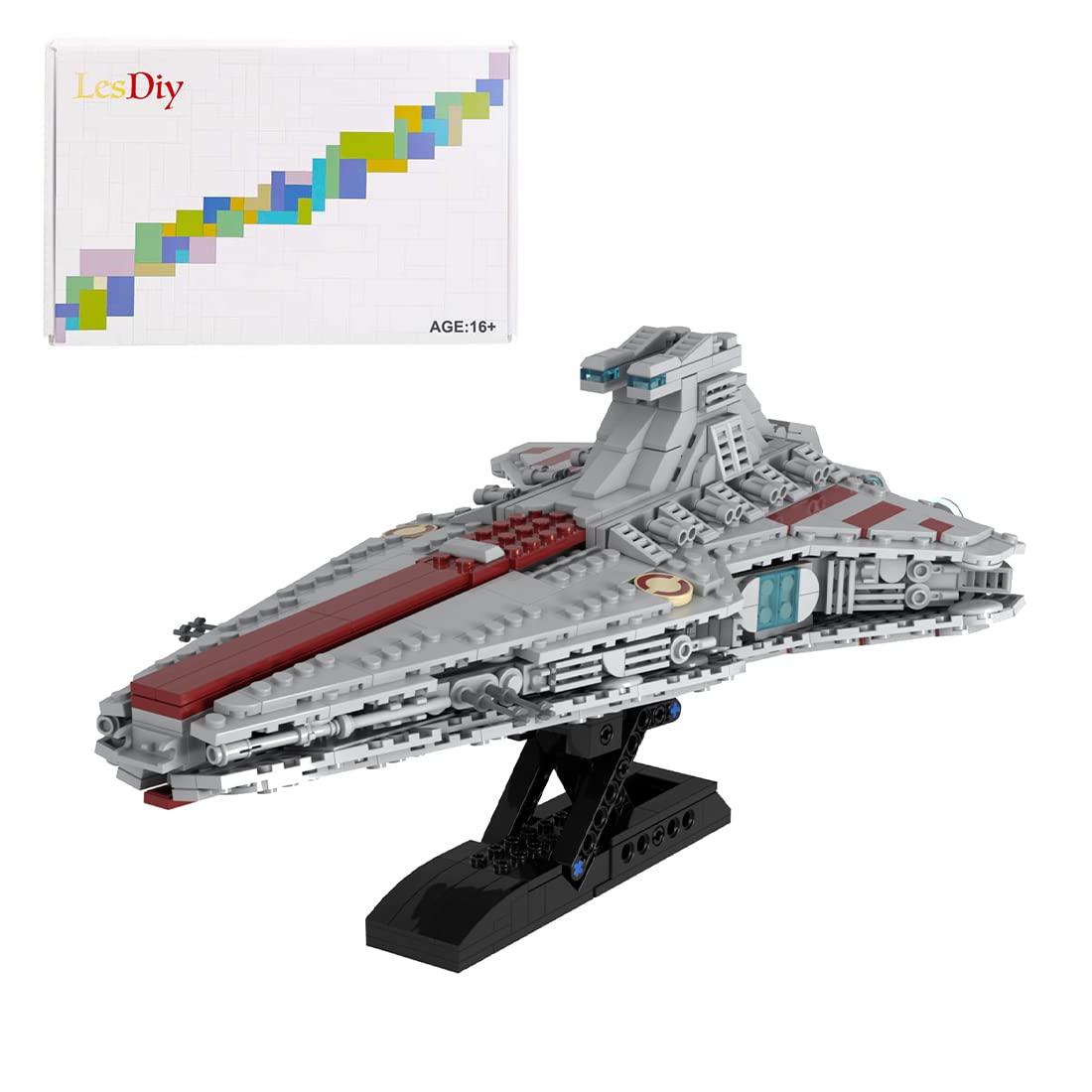 Ottima Science Fiction Cruiser Airship Building Kit - 908Pcs Space Wars Model Toy Set for Kids & Boys | STEM Educational Building Blocks Compatible with Lego | Perfect for Creative Play, Birthday Gifts & Collectors