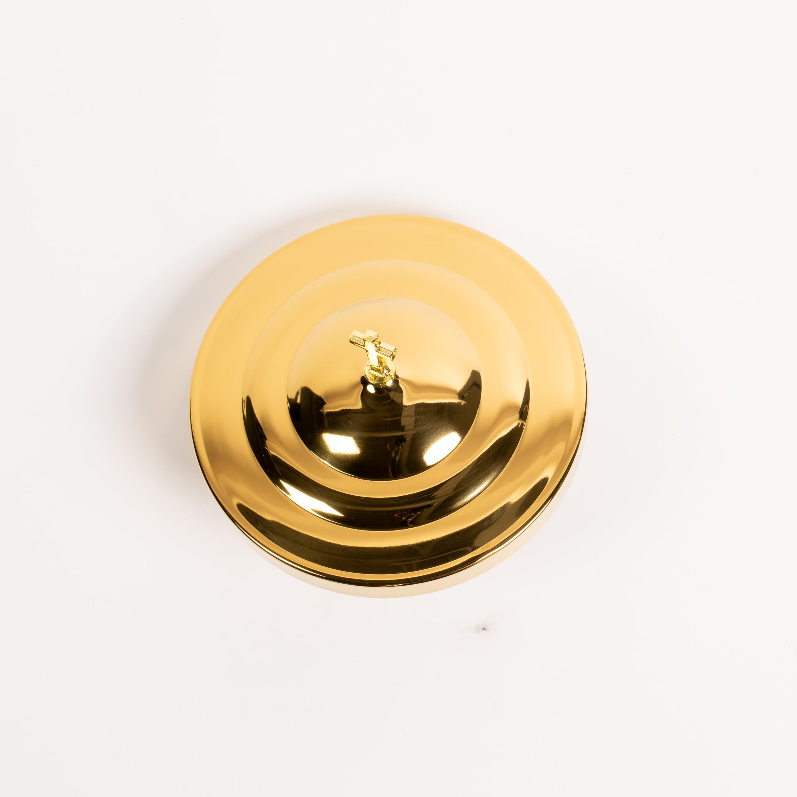 Broadman Church Supplies Brass RemembranceWare Communion Bread Plate Cover - Perfect for Holy Communion, Church Services & Religious Ceremonies