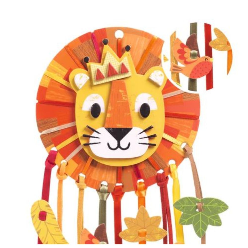 DIY Lion Dreamcatcher Craft Kit for Kids Ages 4+ | Creative Animal-Themed Arts & Crafts Project | Perfect for Bedroom Decor, Birthday Gifts & Preschool Activities