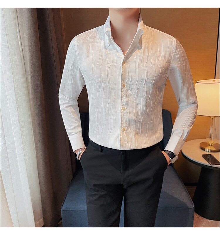 Premium LUXE Long Sleeve Shirt for Men & Women | Soft Comfortable Button Down Shirt | Perfect for Office, Casual Wear & Date Night Outfits
