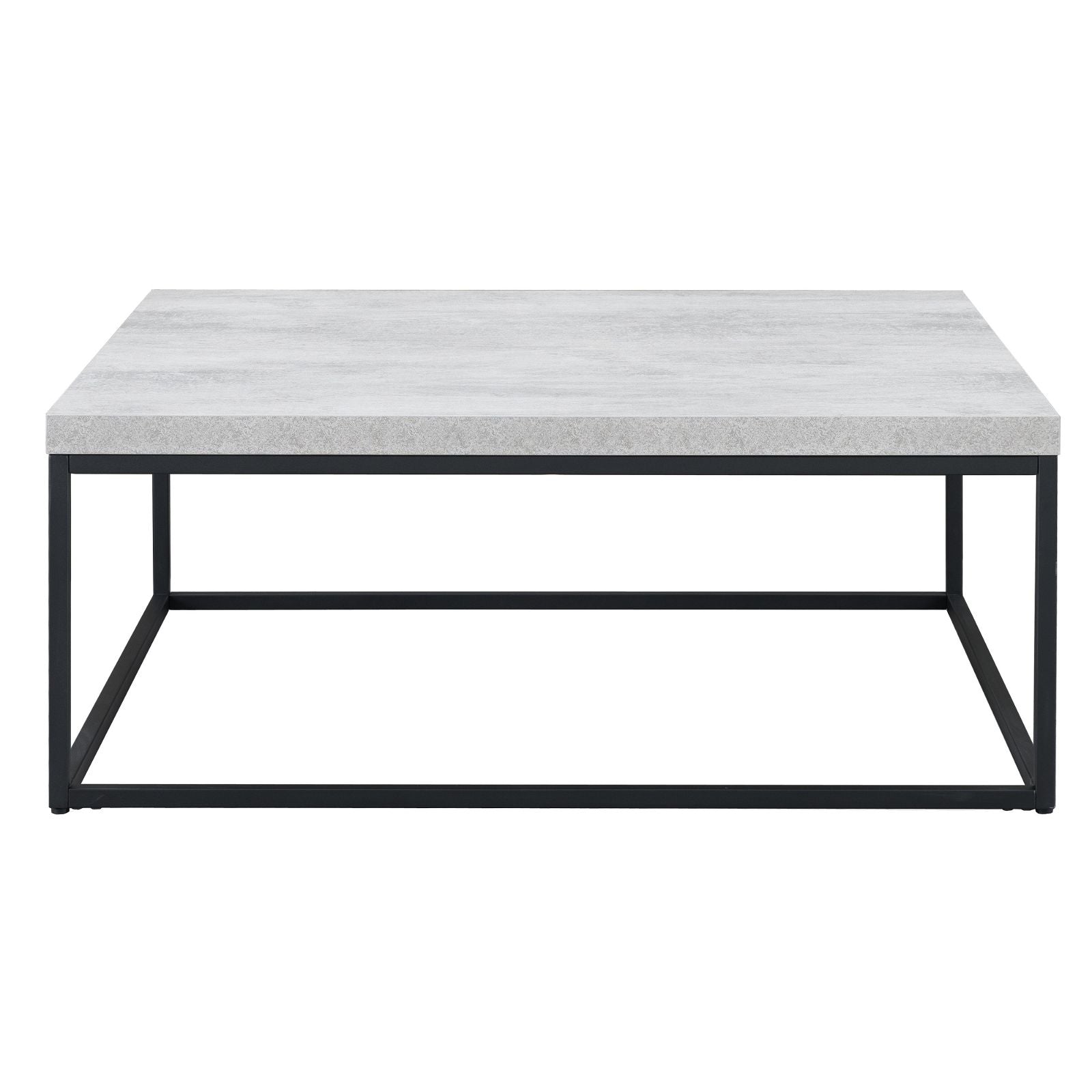 Chryzler 40-Inch Coffee Table with Metal Frame & Cement Look - Modern Industrial Style for Living Room, Lounge & Office Decor
