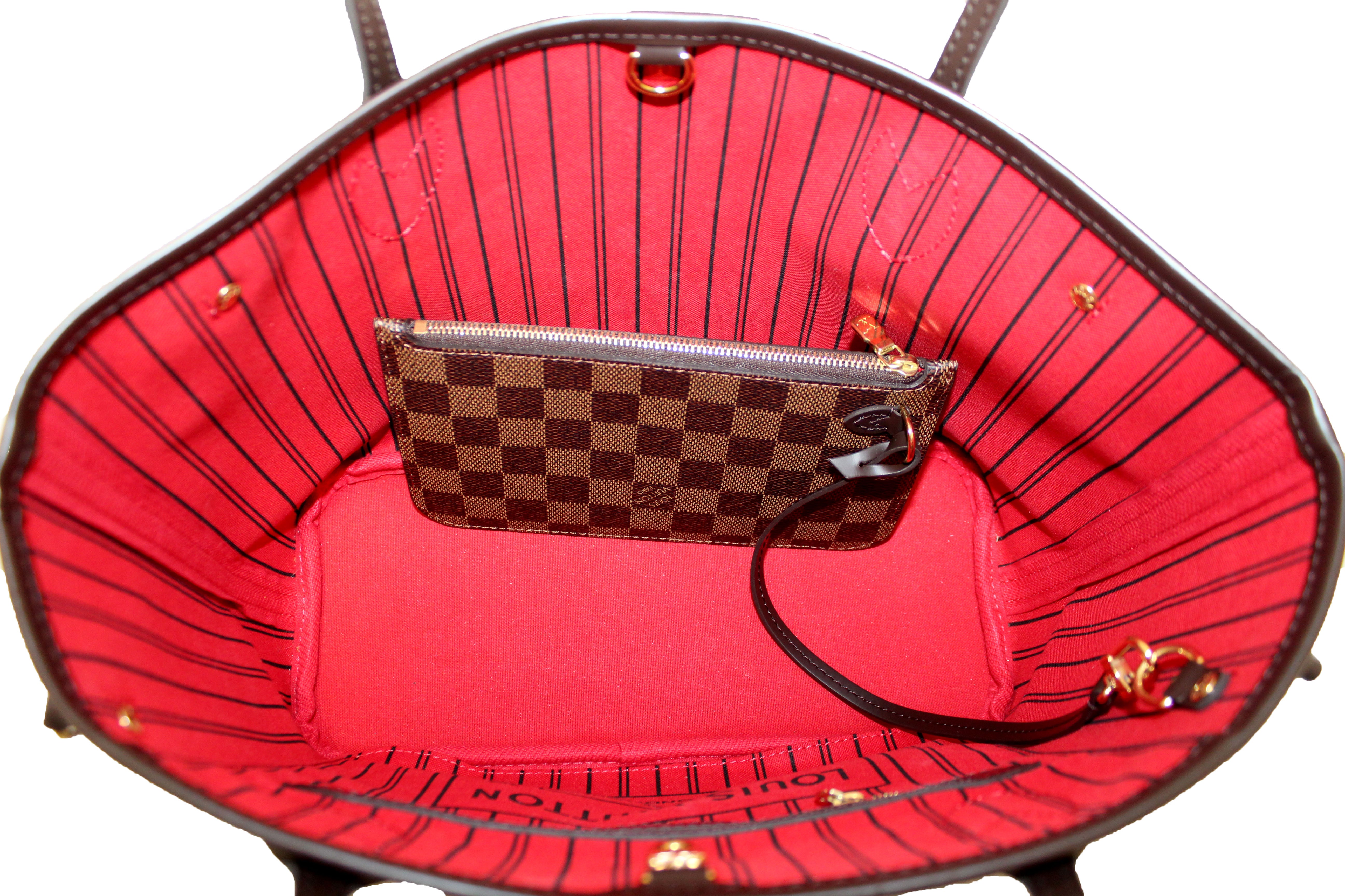 Authentic Louis Vuitton Damier Ebene Canvas Neverfull PM Shoulder Tote Bag - Luxury Handbag for Women, Perfect for Work, Travel & Everyday Use