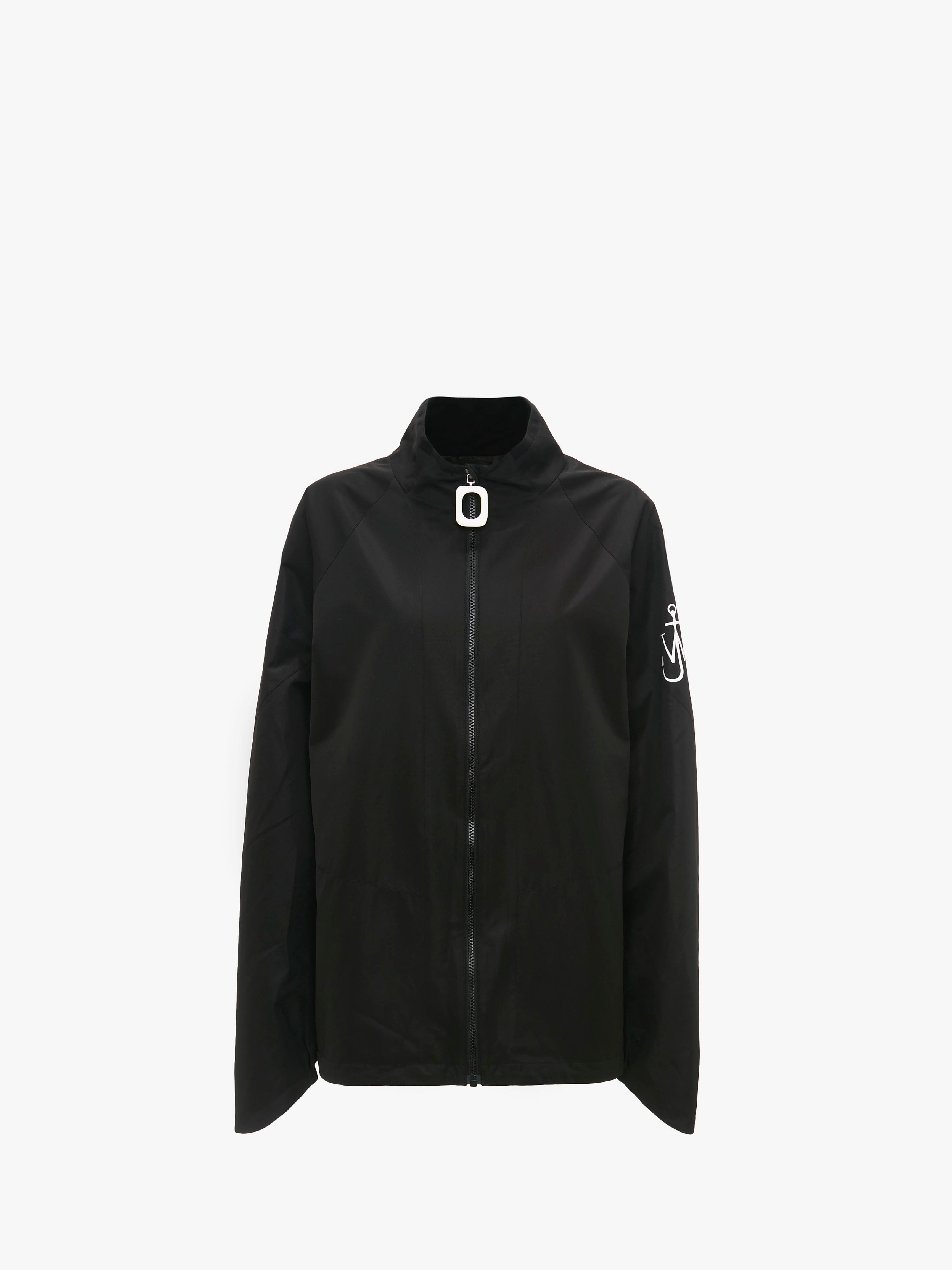 CL JWA PULLER TRACK JACKET - Black Men's Athletic Running Jacket | Lightweight Windbreaker for Outdoor Sports & Casual Wear | JK0304PG1488
