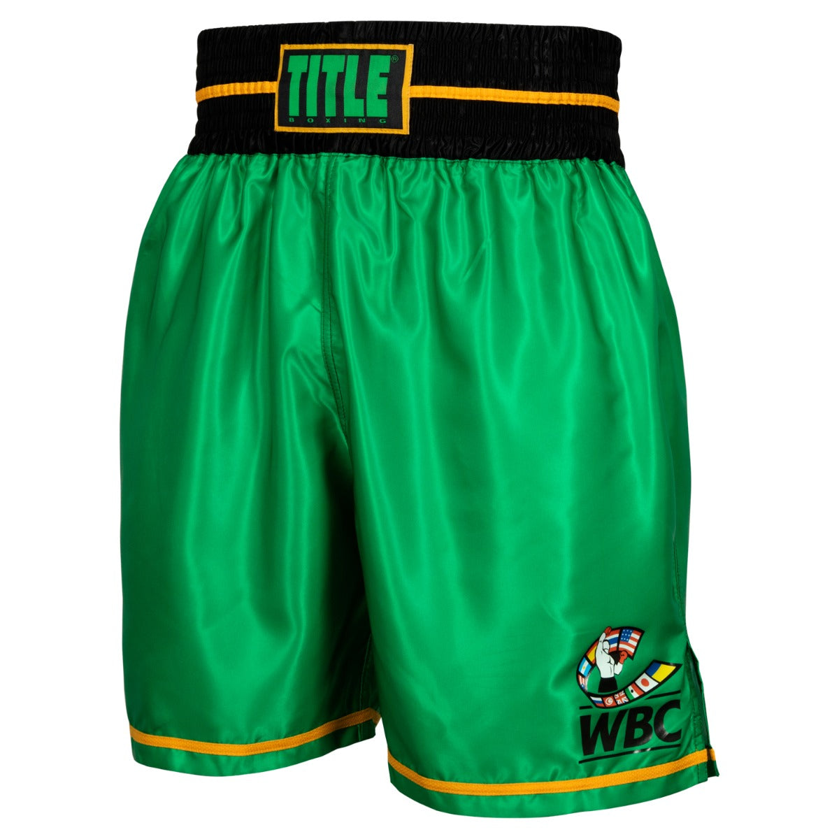 WBC by TITLE Boxing Professional Boxing Shorts for Men - Premium Training & Competition Trunks for Boxing, MMA & Fitness Workouts