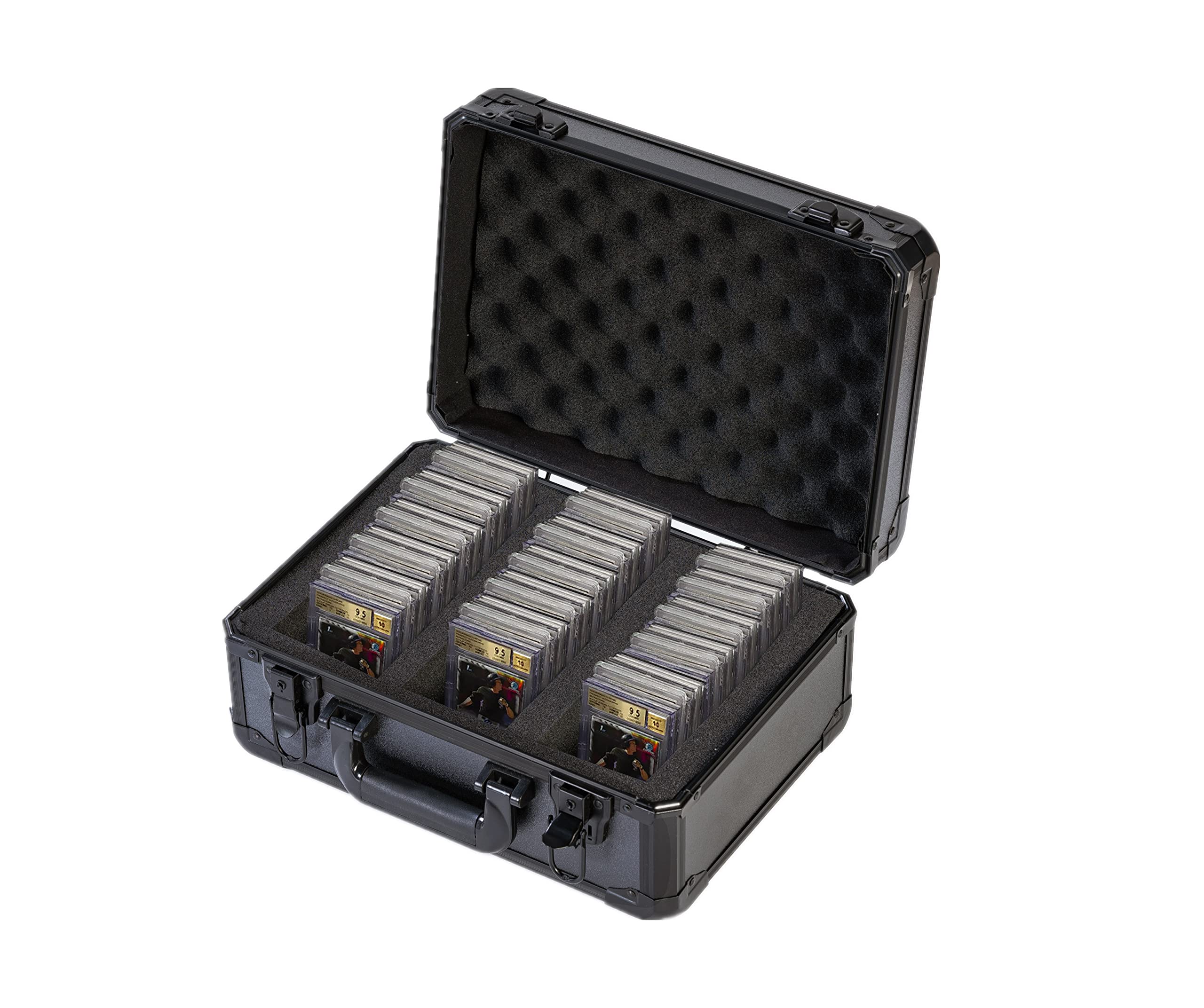 Premium Graded Card Case Holder & Deck Box Organizer - Compatible with PSA, BGS, SGC, CGC - Perfect for Trading Card Storage, Toploaders & One-Touch Cases - Ideal for Collectors, Tournaments & Card Game Enthusiasts
