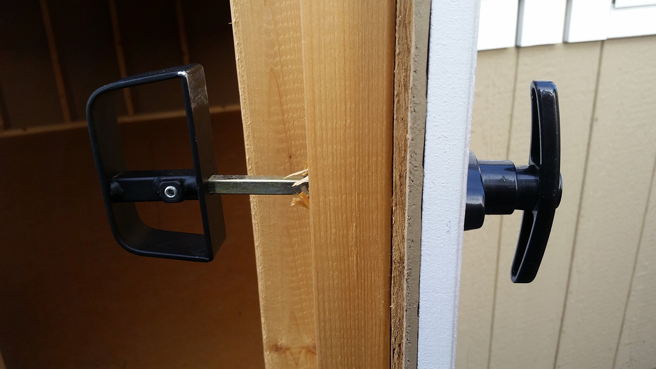 Heavy Duty Shed Door T-Handle Lock Kit with 5.5