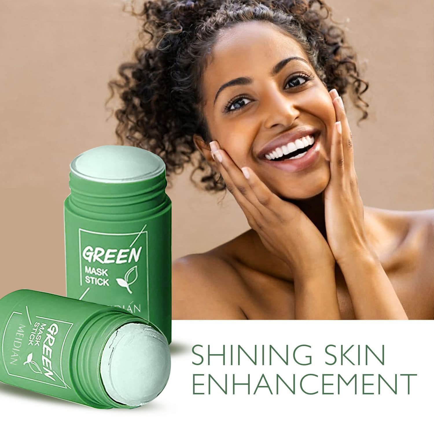 Green Tea Cleansing Mask Stick for Face - Blackhead & Whitehead Remover, Oil Control & Anti-Acne Treatment - Natural Green Mask Stick for Men & Women | Perfect for Daily Skincare Routine & Deep Pore Cleansing