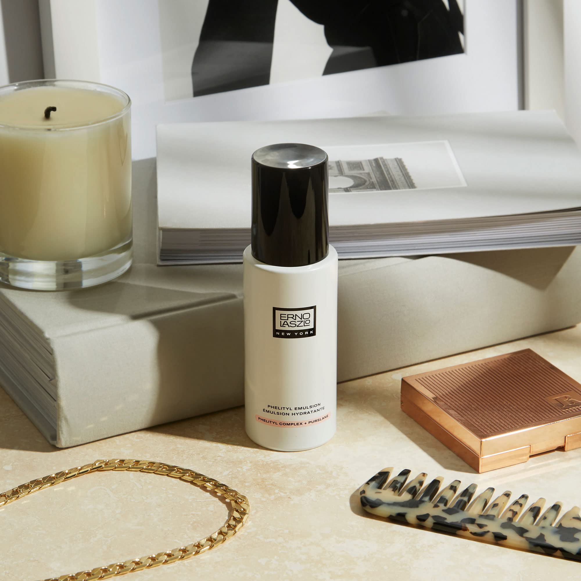 Erno Laszlo Phelityl Emulsion Travel Size - Lightweight Moisturizer for Sensitive Skin with Essential Fatty Acids & Antioxidants to Balance pH - 1 Fl Oz - Perfect for On-the-Go Hydration & Daily Skincare Routine