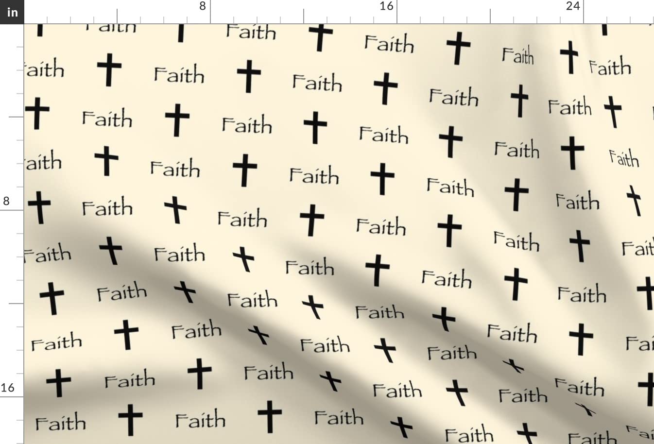 Tan Christian Church Printed Minky Fabric Fat Quarter - Soft Plush Fabric for Sewing Baby Blankets, Quilt Backing & DIY Projects - Perfect for Nursery Decor, Gift Making & Crafting