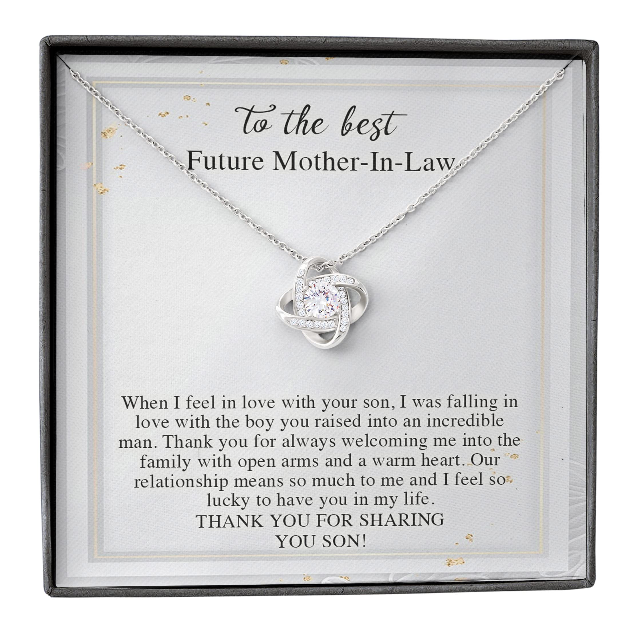 Elegant Mother of the Groom Necklace Gift Set - Thoughtful Jewelry for Future Mother-in-Law from Bride | Perfect Wedding Day, Birthday, Christmas & Mother's Day Present | Ideal for Special Occasions & Family Celebrations