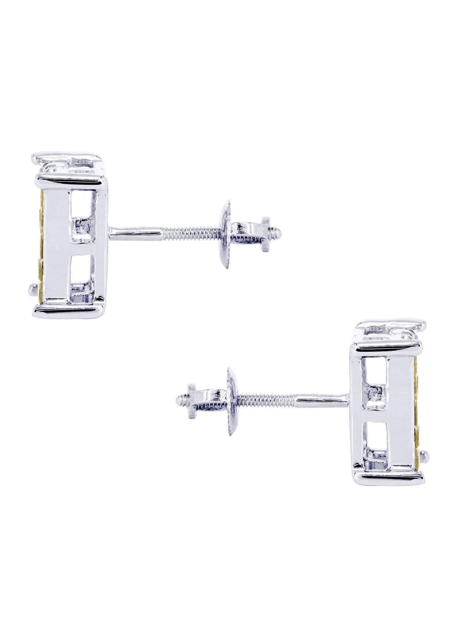 1.27 Carat Diamond Stud Earrings for Men in 14K White Gold – Perfect for Weddings, Gifts & Formal Occasions