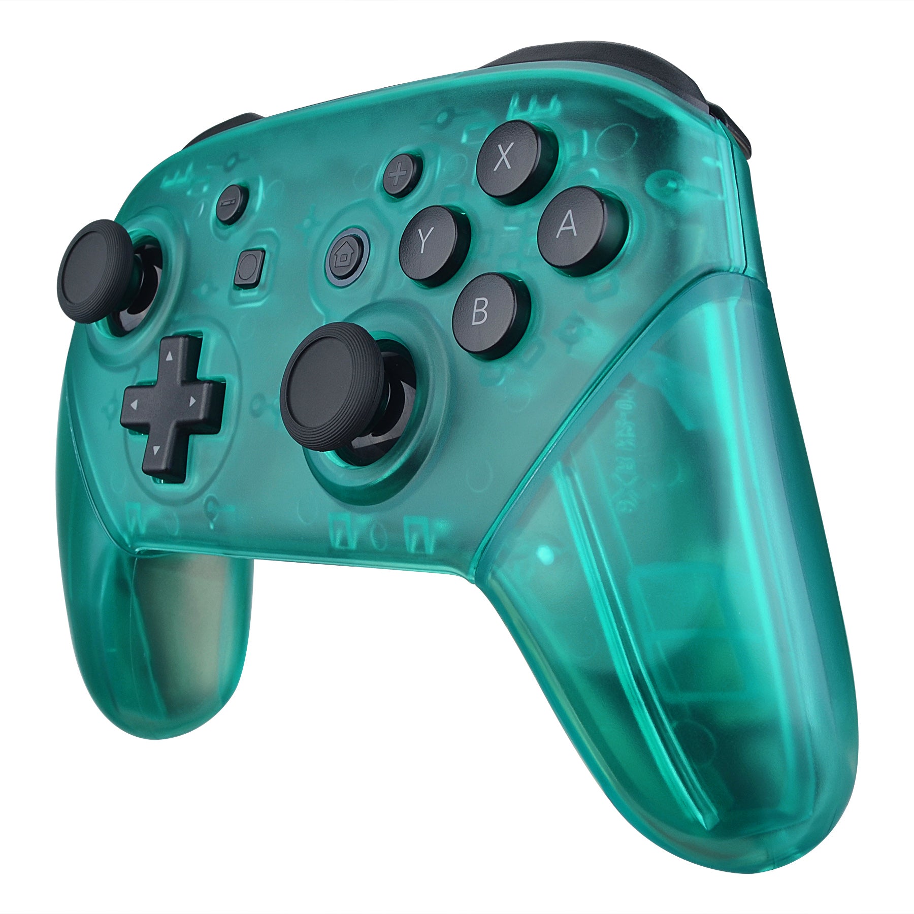 eXtremeRate Emerald Green Faceplate & Backplate Handles for Nintendo Switch Pro Controller - Custom Replacement Parts (Controller Not Included) - Perfect for Gaming, DIY Mods & Personalization