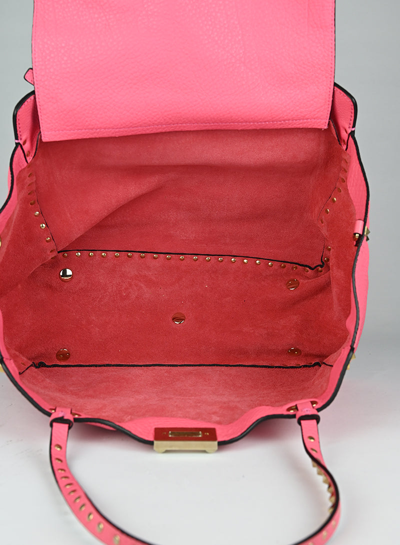 Valentino Rockstud Leather Tote Bag in Pink - Stylish Designer Handbag for Women, Perfect for Work, Travel & Everyday Use