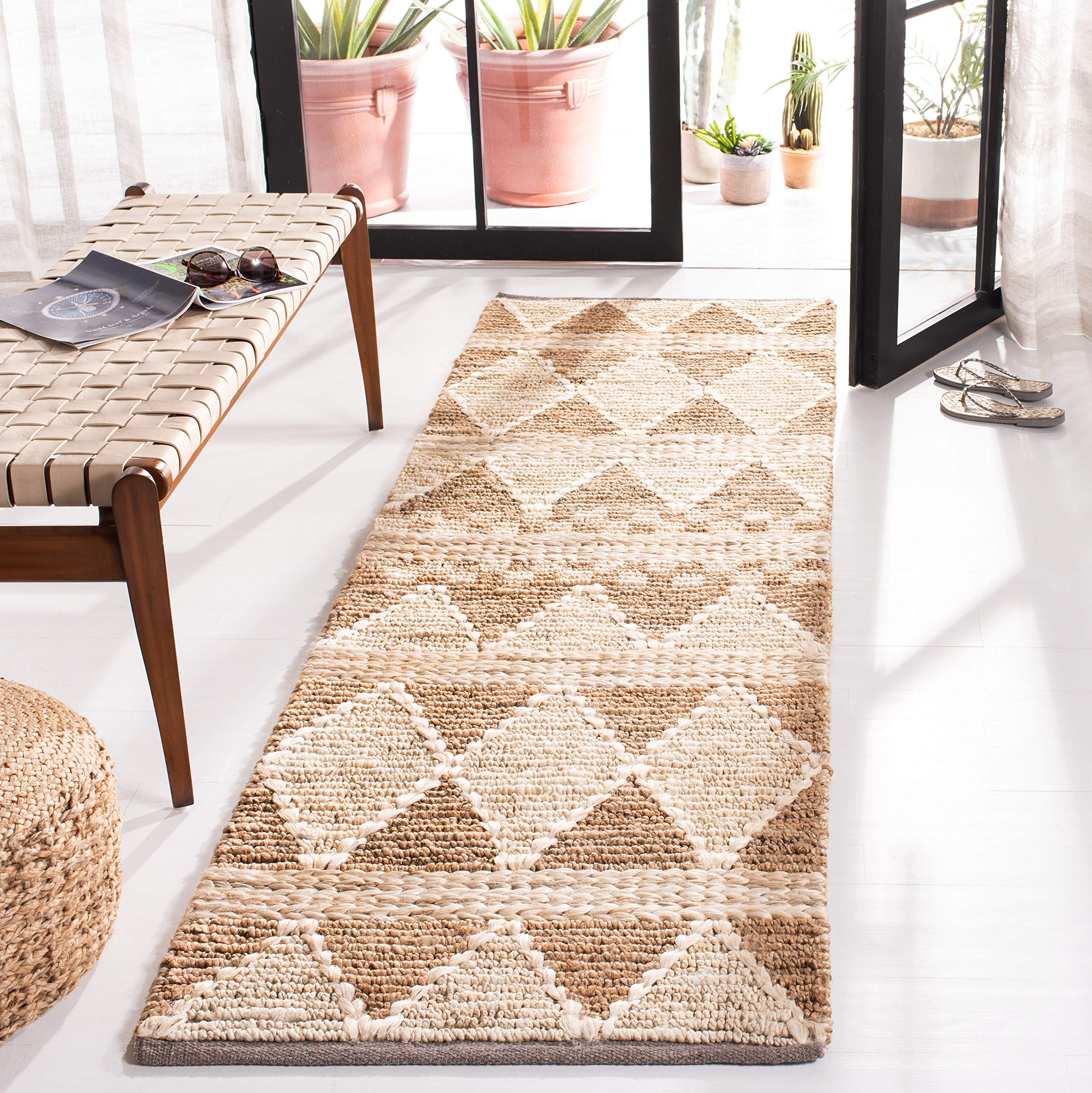 SAFAVIEH Handmade Boho Moroccan Jute Runner Rug 2'3