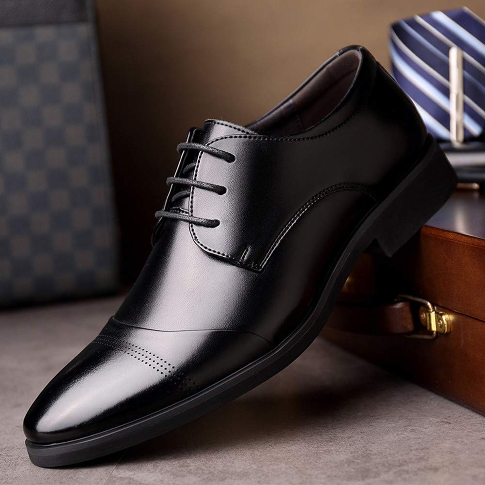 Men's Genuine Leather Oxford Loafers - Business Casual Shoes for Work, Driving & Walking - Comfortable Slip-On Boat Moccasins for Office, Travel & Daily Wear
