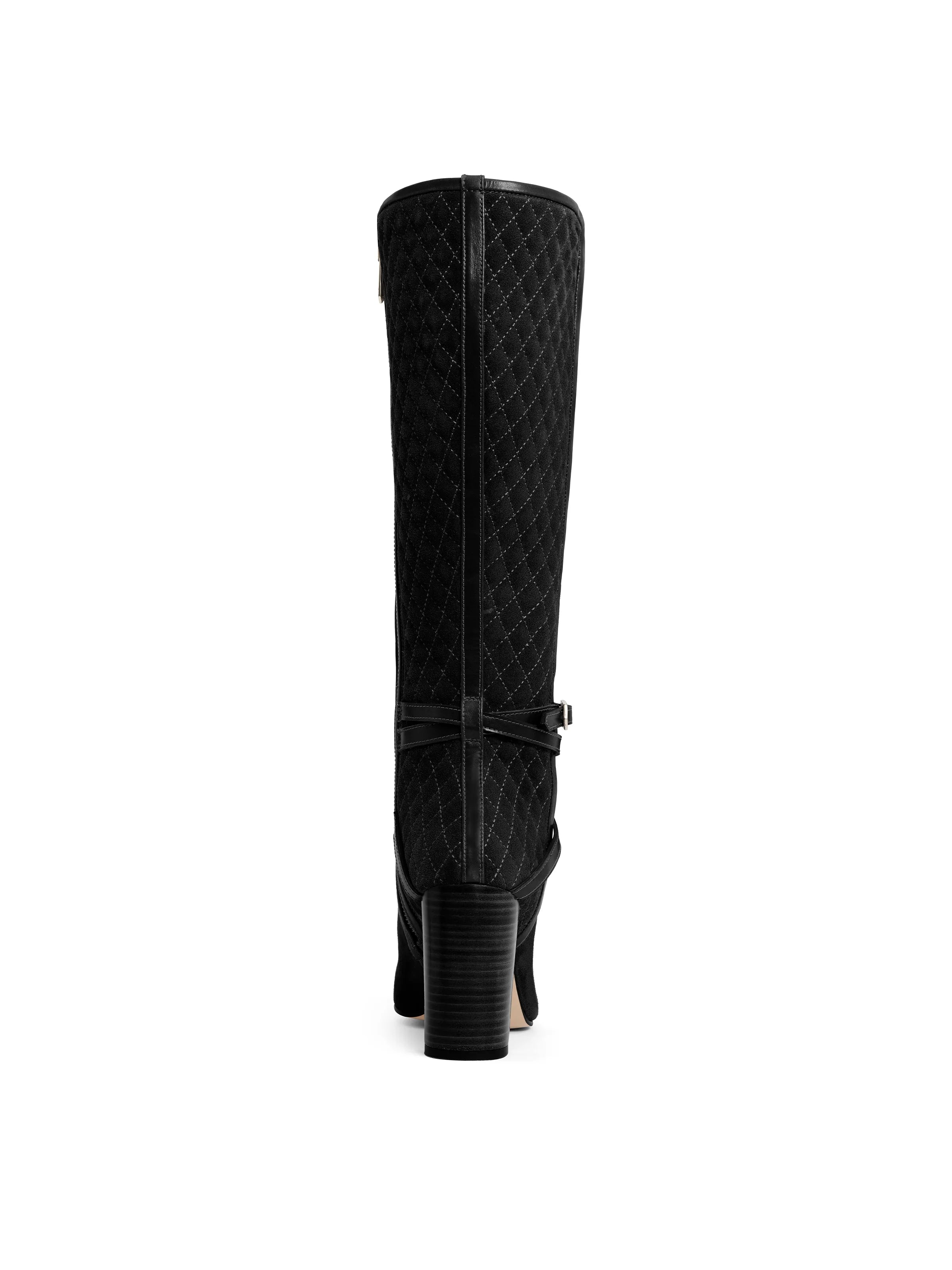 Black Suede Knee High Boots for Women - Elegant & Comfortable Knee-High Boots for Fall & Winter - Perfect for Office, Party & Casual Outfits