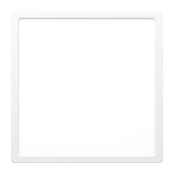 Eglo Fueva 5-LED Modern Square Flush Mount Ceiling Light Fixture - 20.5W Energy Efficient White Light - Perfect for Bedroom, Kitchen, Bathroom and Office Lighting