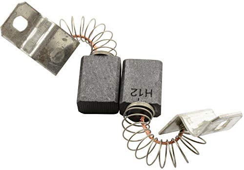 High-Quality Carbon Brushes CA-17-19048 for Metabo Grinder 6129 (0.31x0.55x0.75 Inch) - Automatic Stop, Spring, Cable & Connector - OEM Replacement Part 34301063 - Perfect for Woodworking, Metal Grinding & DIY Projects