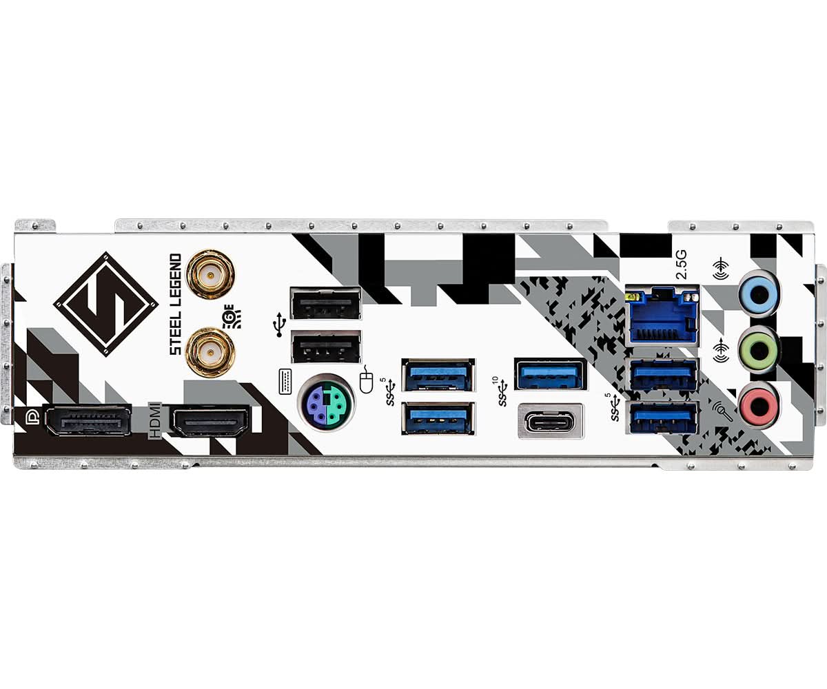 ASRock B760M Steel Legend WiFi DDR5 Micro ATX Motherboard - Intel LGA 1700 Socket, PCIe 4.0, Dual M.2, 2.5Gb LAN - Perfect for Gaming PC Builds & Content Creation Workstations