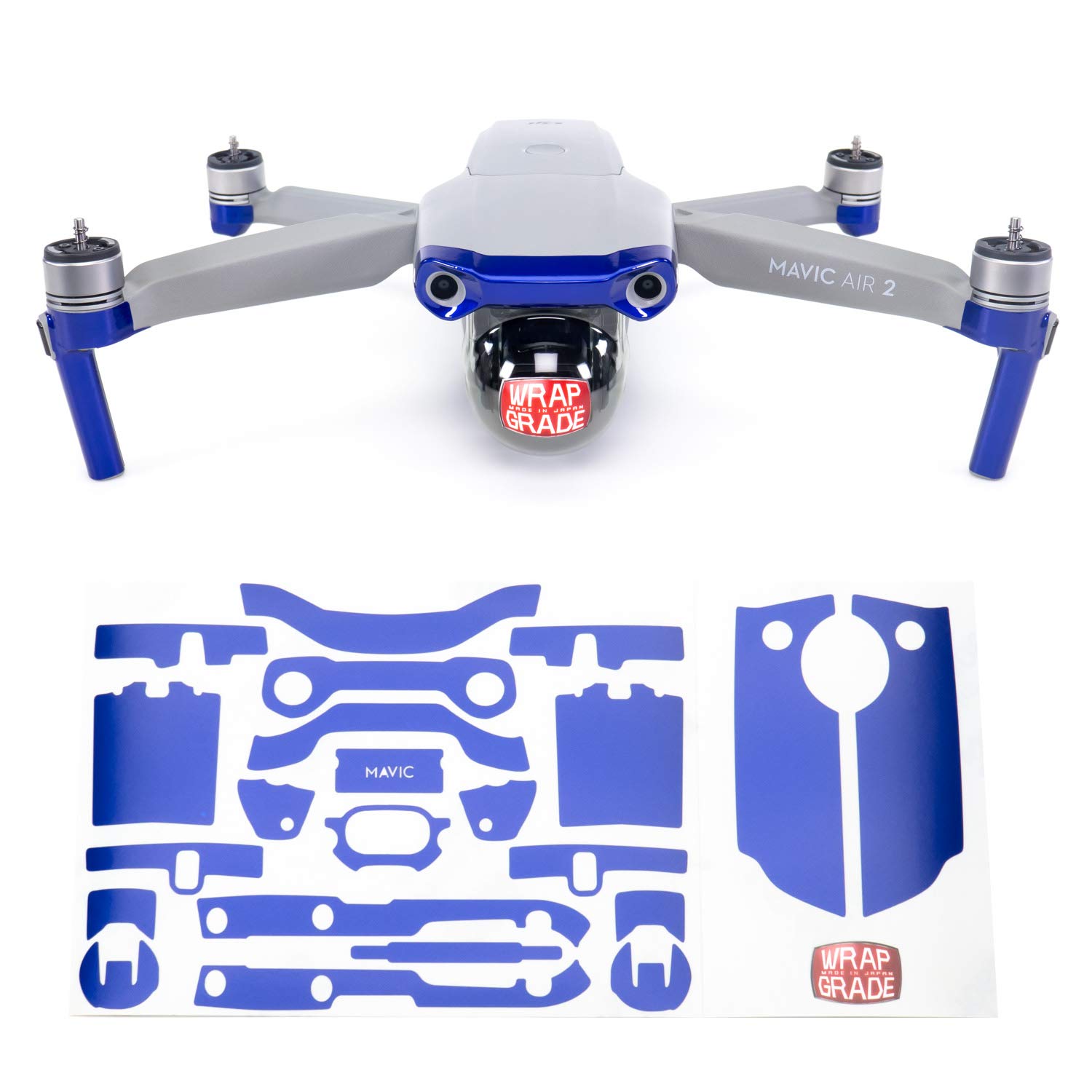 Premium DJI Mavic Air 2 Skin Wrap - Stratosphere Blue Accent | Protective Vinyl Decal for Drone Customization | Perfect for Outdoor Aerial Photography & Travel Adventures