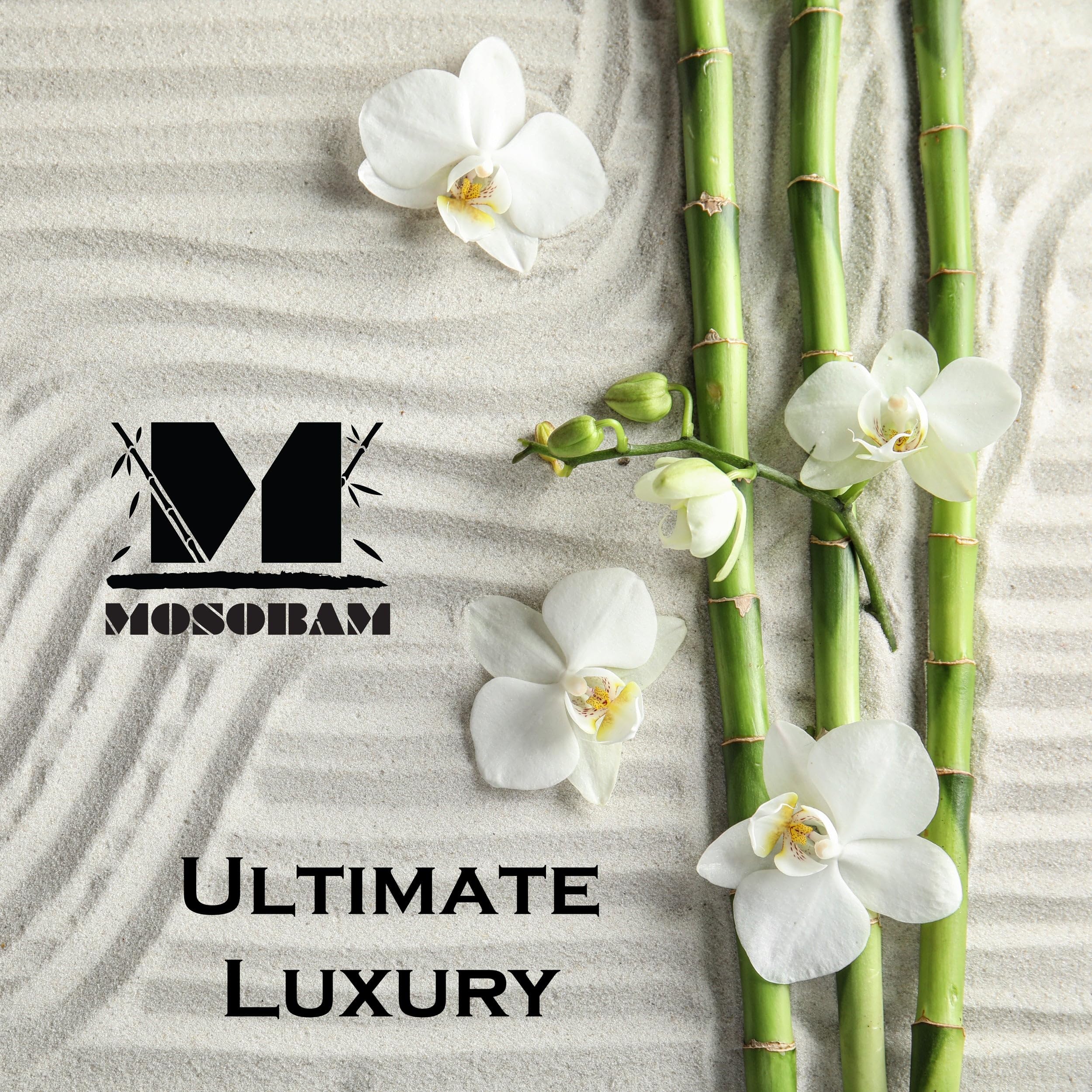 Premium Mosobam Luxury Turkish Towels Set of 2 - 35x70 Inch Oversized Bath Sheets, 700 GSM Bamboo Viscose & Aegean Cotton Blend - Soft, Absorbent & Quick-Drying for Spa, Beach & Home Use